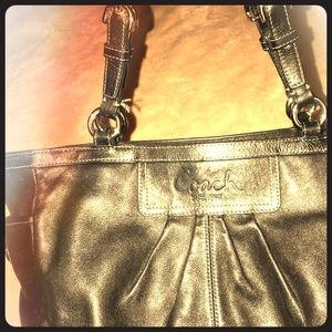 Black Leather Coach Bag